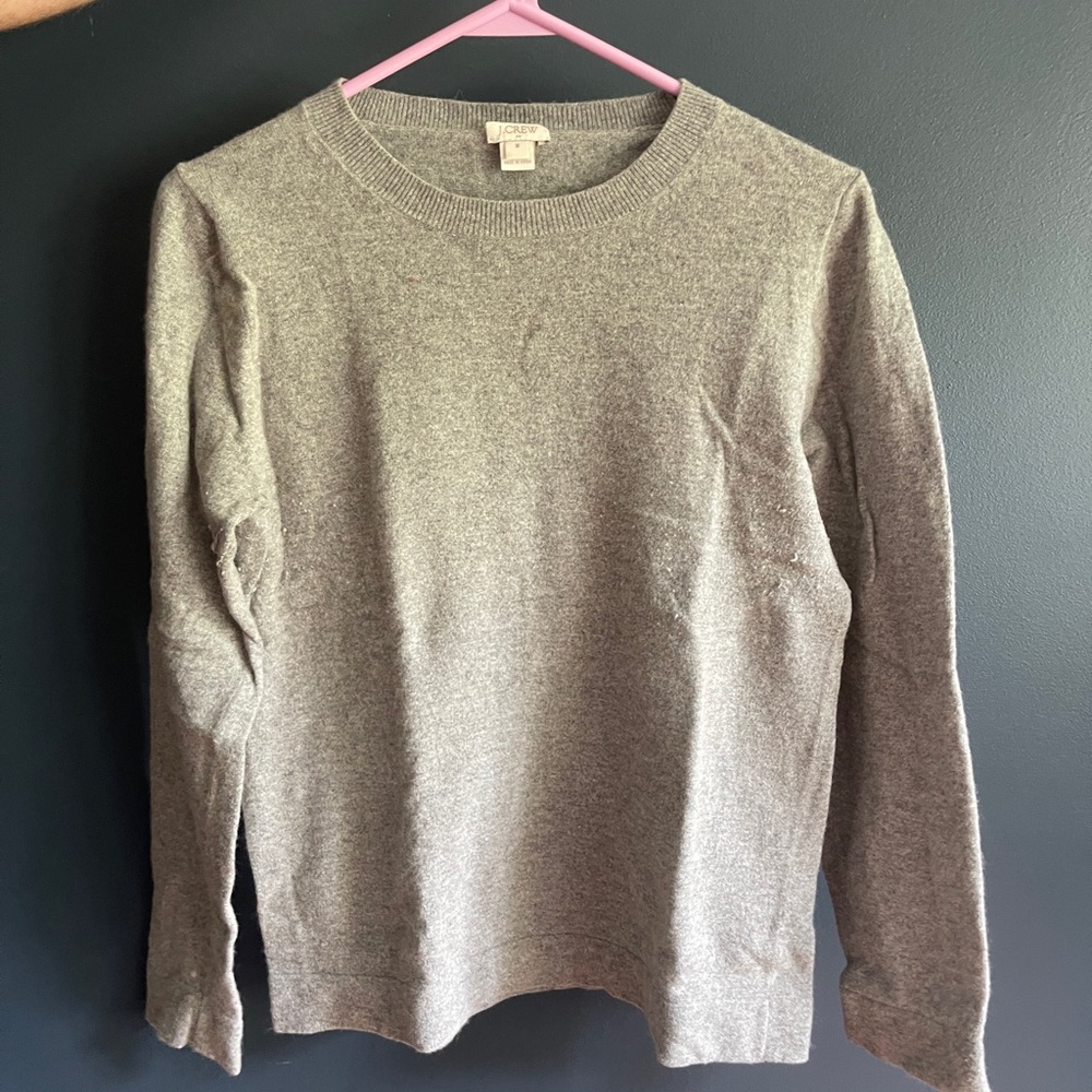J Crew Grey Crewneck Sweater